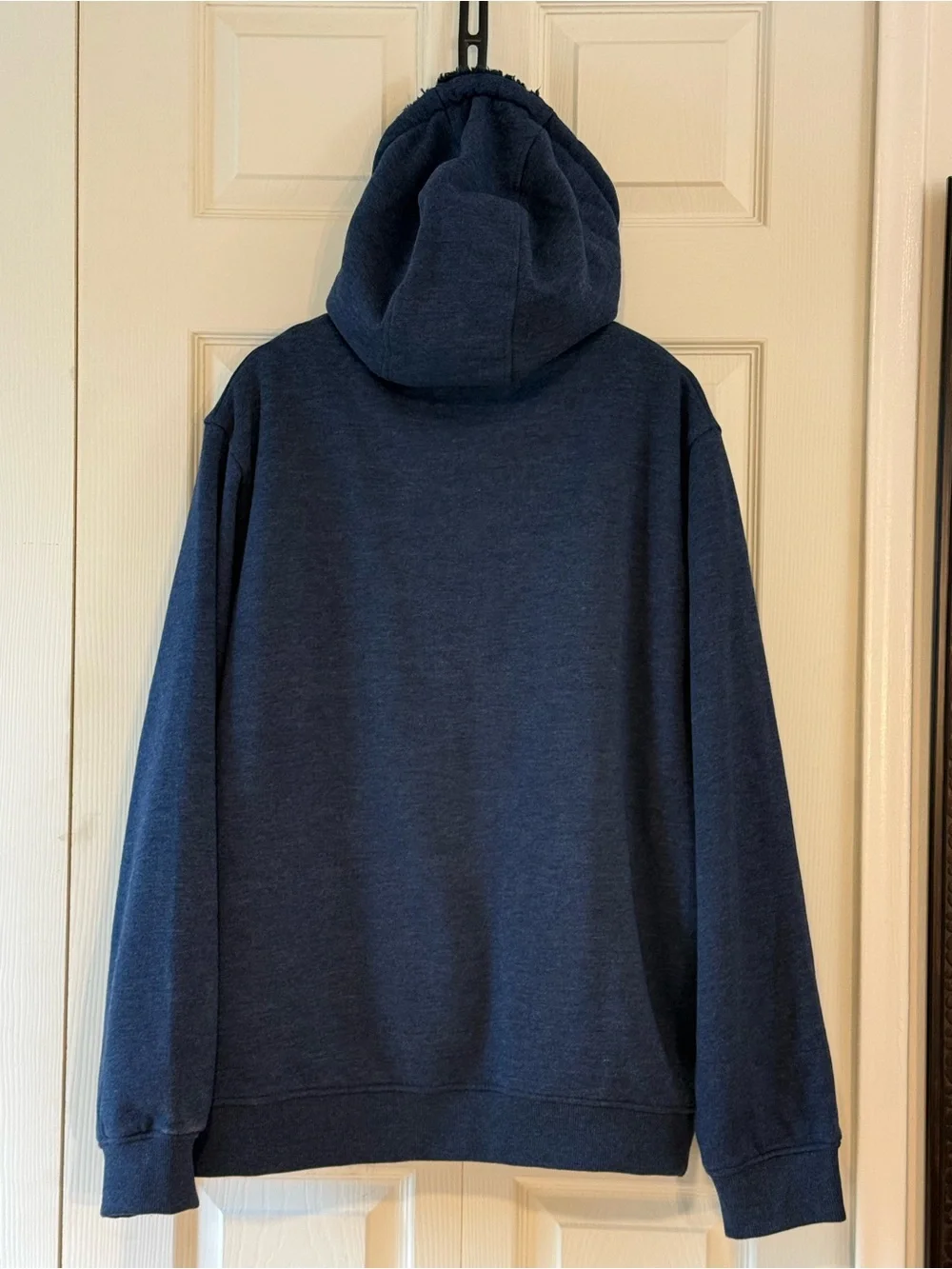 Coleman Navy Full-Zip Hooded Sherpa-Lined Sweater